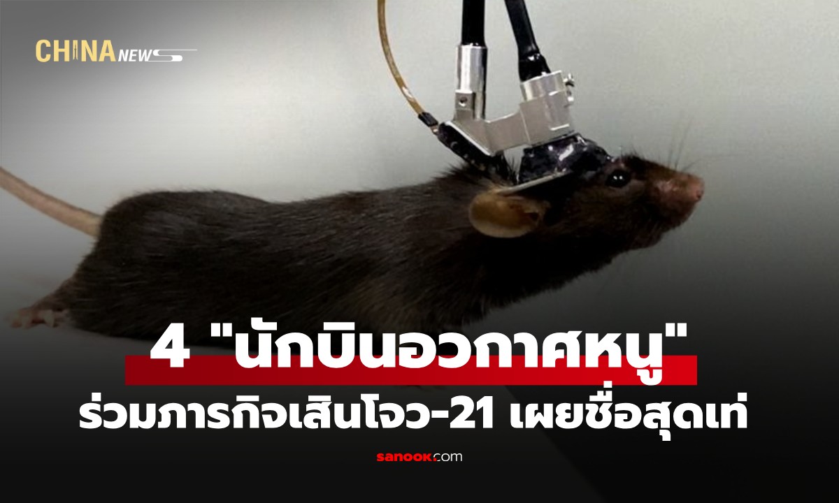 จีนเปิดชื่อ 4 "นักบินอวกาศหนู" ผู้พิชิตภารกิจเสินโจว-21 เผยความหมายสุดกินใจ